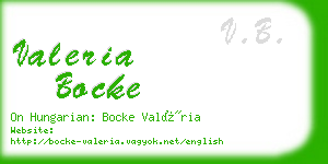 valeria bocke business card
